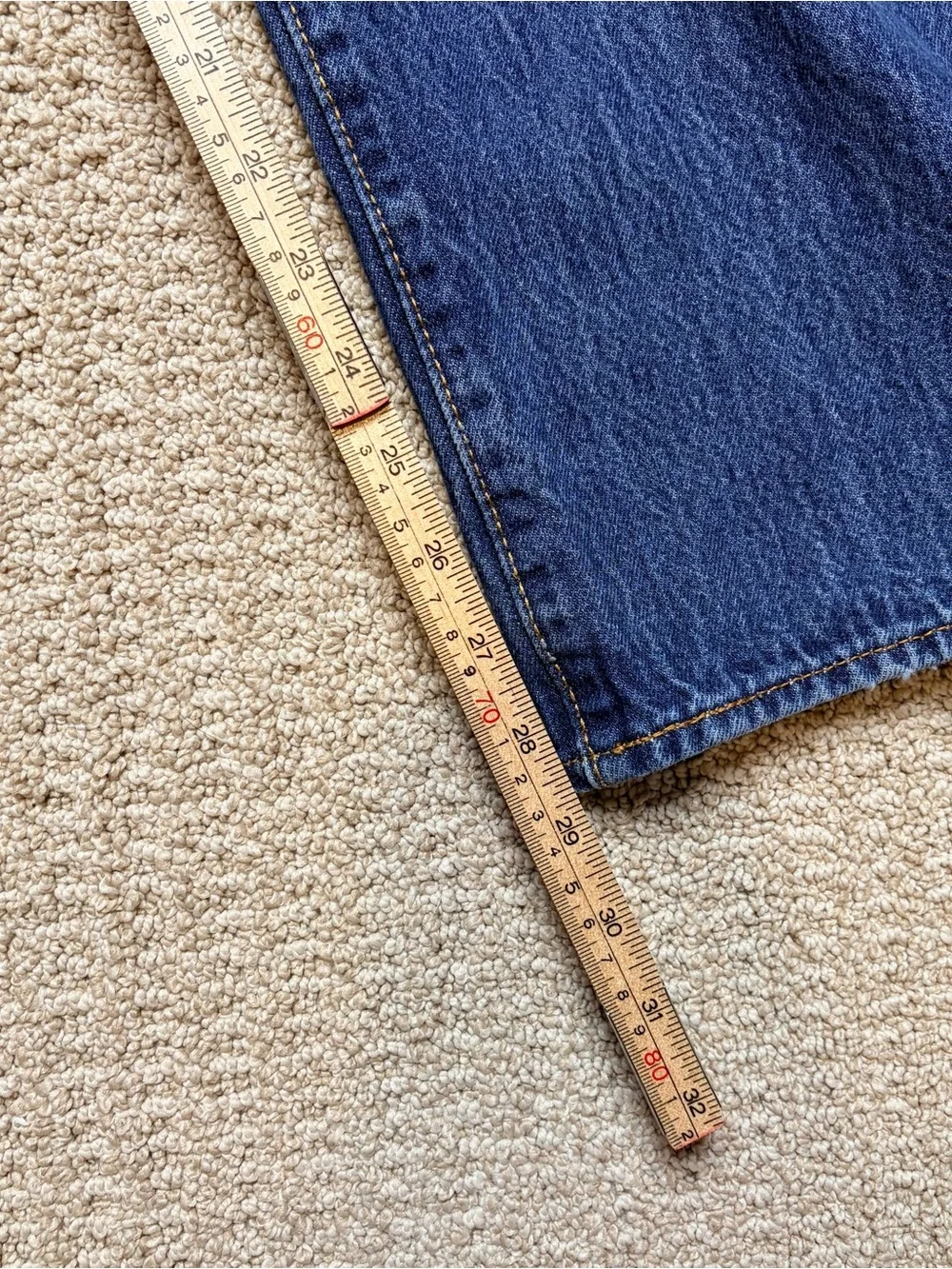 Levi's 501 Mens 38x30‎ Original Fit Jeans Blue Button Fly Denim Pant